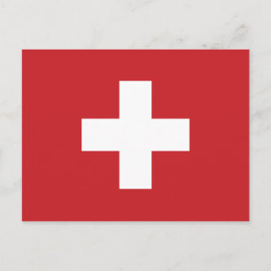 Switzerland Flag Postcard