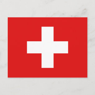 Switzerland Flag Postcard