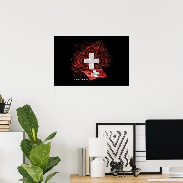 Switzerland flag poster (Home Office)