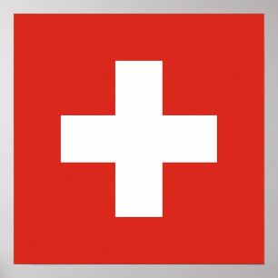 Switzerland Flag Poster