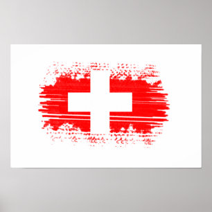 Switzerland flag  poster