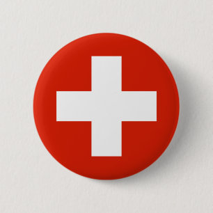 Switzerland Flag Products 2 Inch Round Button