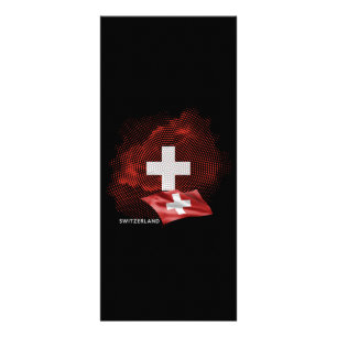 Switzerland flag rack card