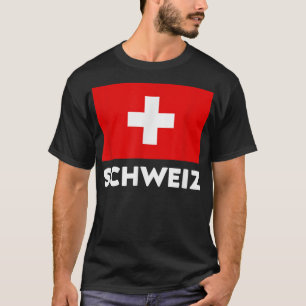 Switzerland Flag Schweiz Suisse Swiss White Red  T-Shirt