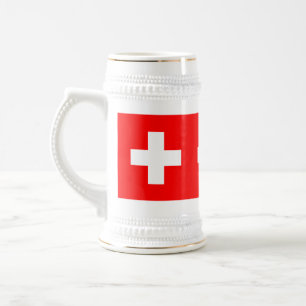 Switzerland Flag Schweiz Swiss Beer Stein