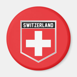 Switzerland Flag Shield Magnet