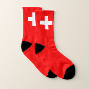 Switzerland Flag Socks