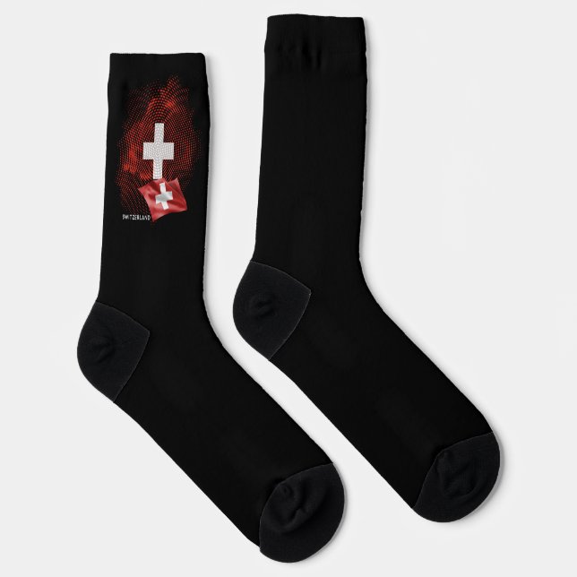 Switzerland flag socks (Right)