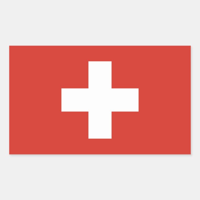 Switzerland Flag Sticker (Front)