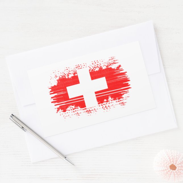 Switzerland flag  sticker (Envelope)