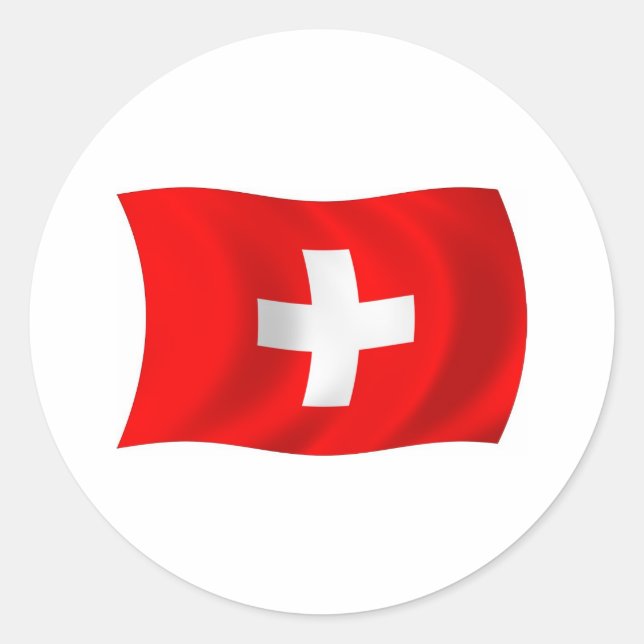 Switzerland Flag Sticker (Front)