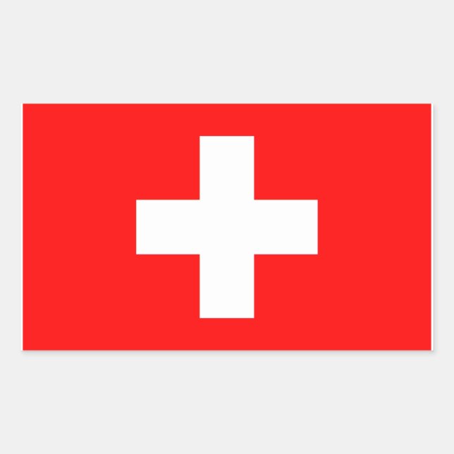 Switzerland Flag Sticker (Front)