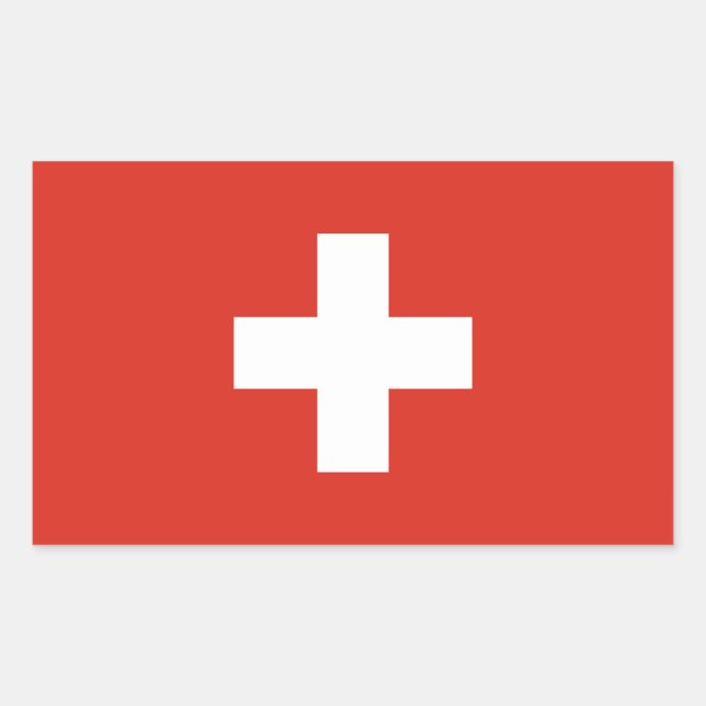 Switzerland Flag Sticker (Front)