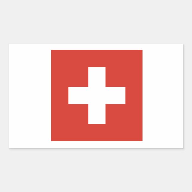 Switzerland Flag Sticker (Front)