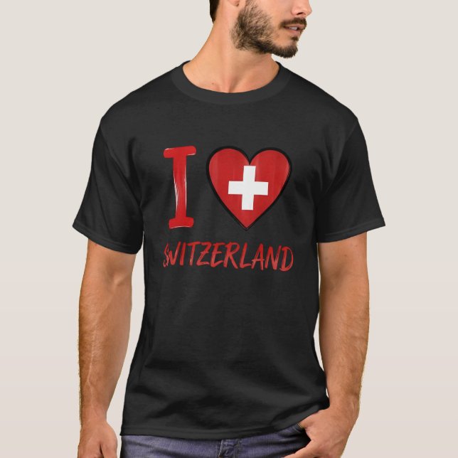 Switzerland Flag Swiss Pride Long Sleeve T-Shirt (Front)