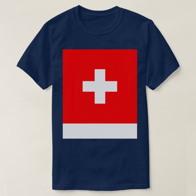 Switzerland Flag T-Shirt (Design Front)