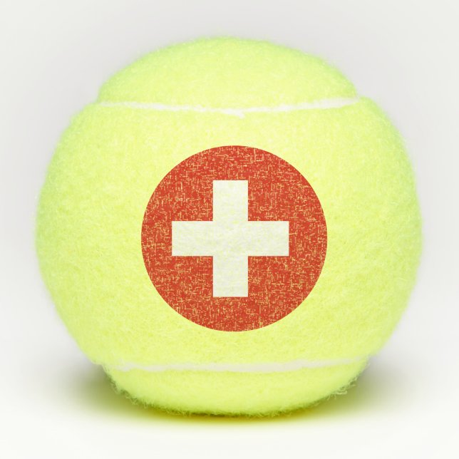 Switzerland flag Tennis Ball (Front)