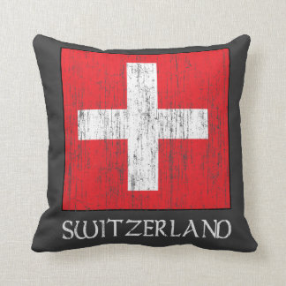 Switzerland Flag Throw Pillow