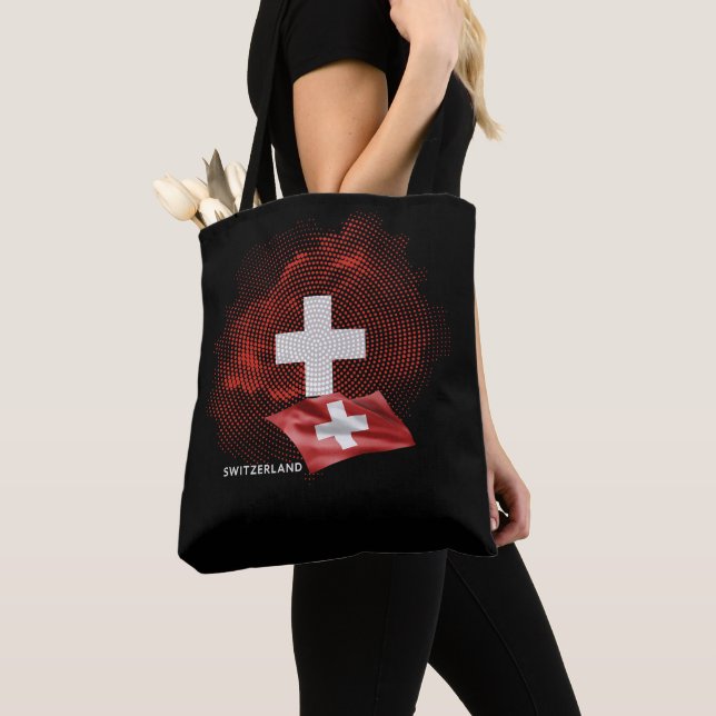 Switzerland flag tote bag (Close Up)
