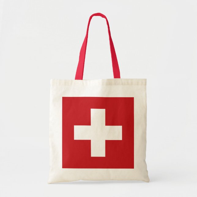 Switzerland Flag Tote Bag (Front)