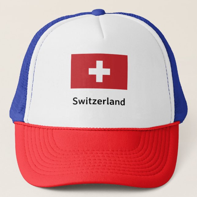 Switzerland Flag Trucker Hat (Front)