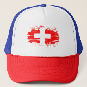 Switzerland flag  trucker hat