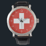 Switzerland Flag Watch<br><div class="desc">Patriotic flag of Switzerland.</div>