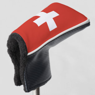 Switzerland flag - white cross golf head cover