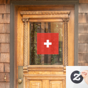 Switzerland flag window cling