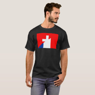 switzerland france flag country half symbol swiss T-Shirt