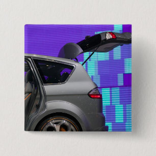 SWITZERLAND, GENEVA: 75th Annual Geneva Auto 10 2 Inch Square Button