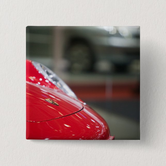 SWITZERLAND, GENEVA: 75th Annual Geneva Auto 2 Inch Square Button (Front)