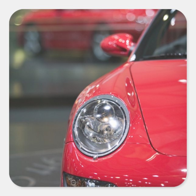 SWITZERLAND, GENEVA: 75th Annual Geneva Auto 8 Square Sticker (Front)