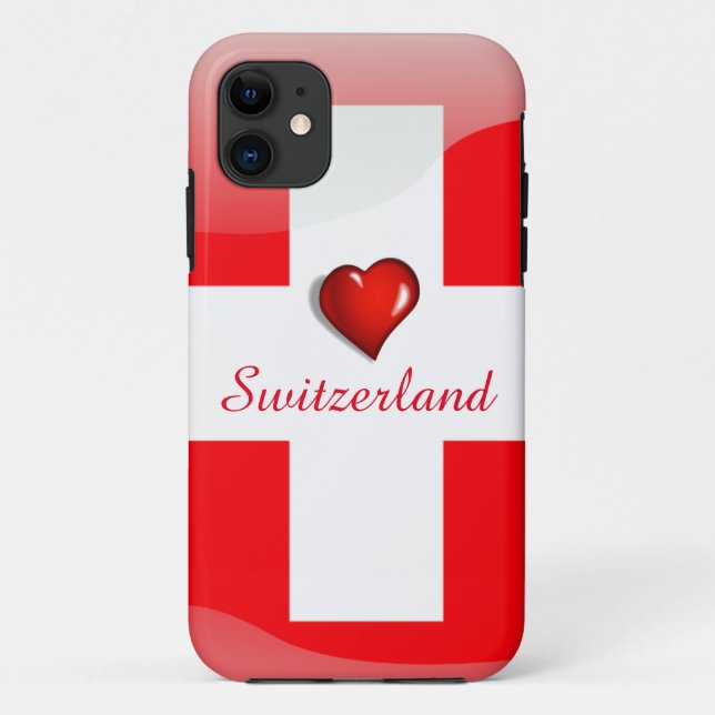 Switzerland glossy flag Case-Mate iPhone case (Back)