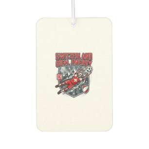 Switzerland Goal Energy Skeleton Striker Nations B Air Freshener