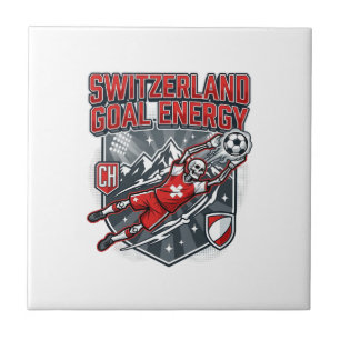 Switzerland Goal Energy Skeleton Striker Nations B Tile