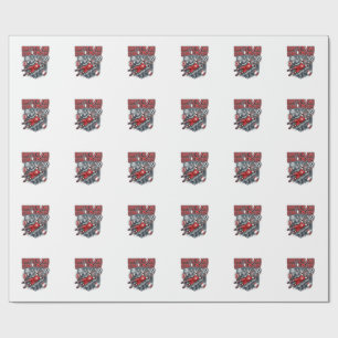 Switzerland Goal Energy Skeleton Striker Nations B Wrapping Paper