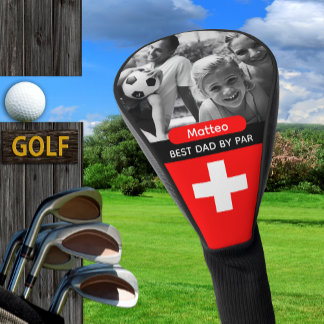 Switzerland Golf, Best Dad, Swiss Flag, Photo Golf Head Cover