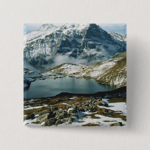 Switzerland, Grindelwald, Bernese Alps, View 2 Inch Square Button