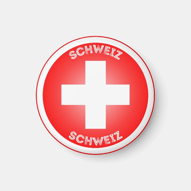 Switzerland Heritage Emblem Magnet (Front)