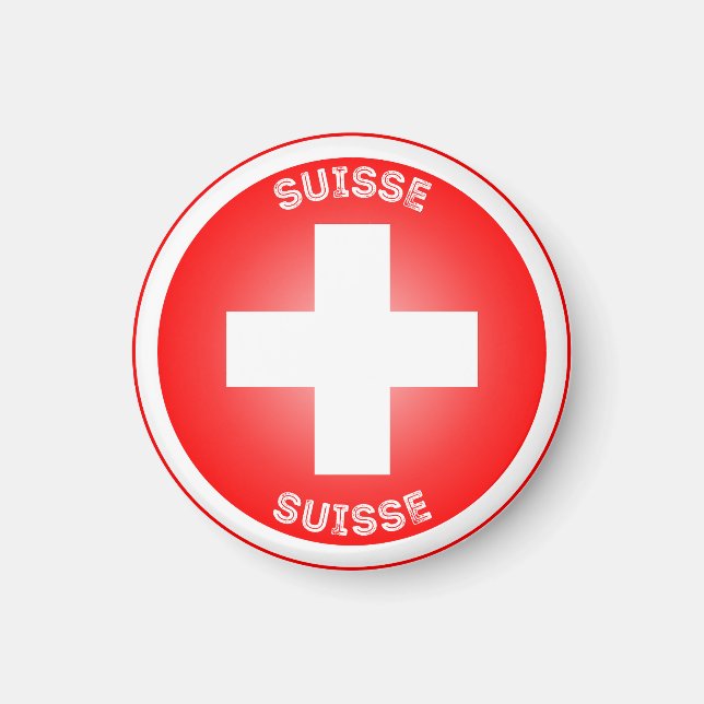 Switzerland Heritage Emblem Magnet (Front)