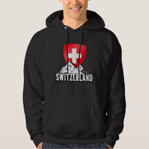 Switzerland Home To Helvetia Mountains Swiss Hoodie
