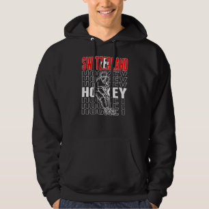 Switzerland Ice Hockey Swiss Hockey Team Support Hoodie
