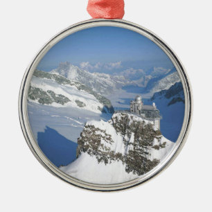 Switzerland, Jungfraujoch, top of Europe Metal Ornament