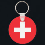 Switzerland Keychain<br><div class="desc">Switzerland Flag Custom round keychain</div>