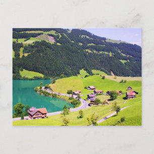 Switzerland landscape postcard
