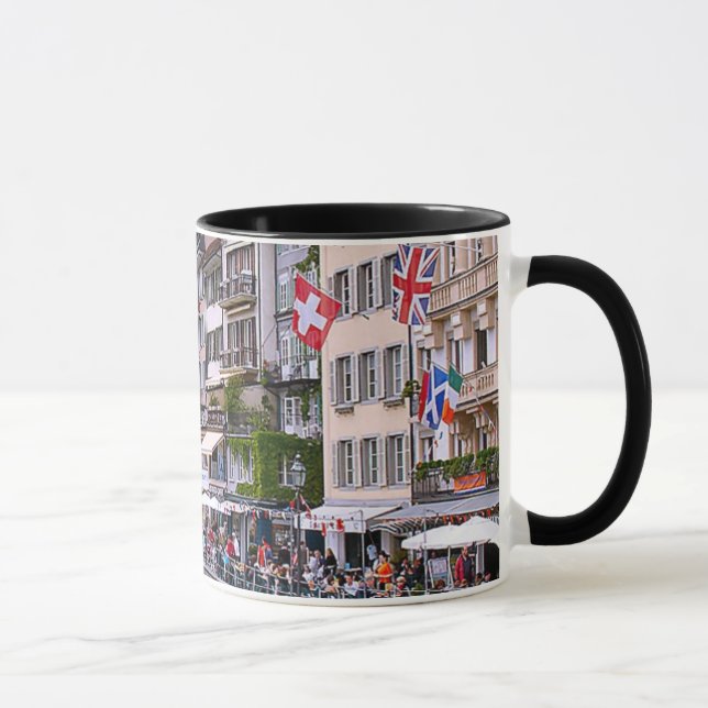 Switzerland, Lucerne, medieval waterfront Mug (Right)