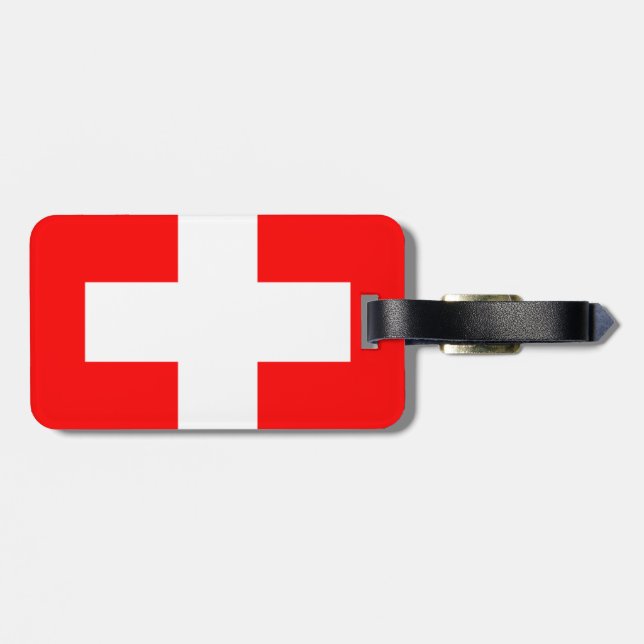 Switzerland Luggage Tag (Back Horizontal)