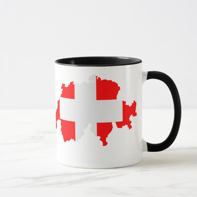 Switzerland map flag mug (Right)