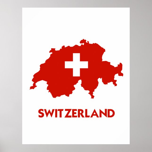 SWITZERLAND MAP POSTER (Front)